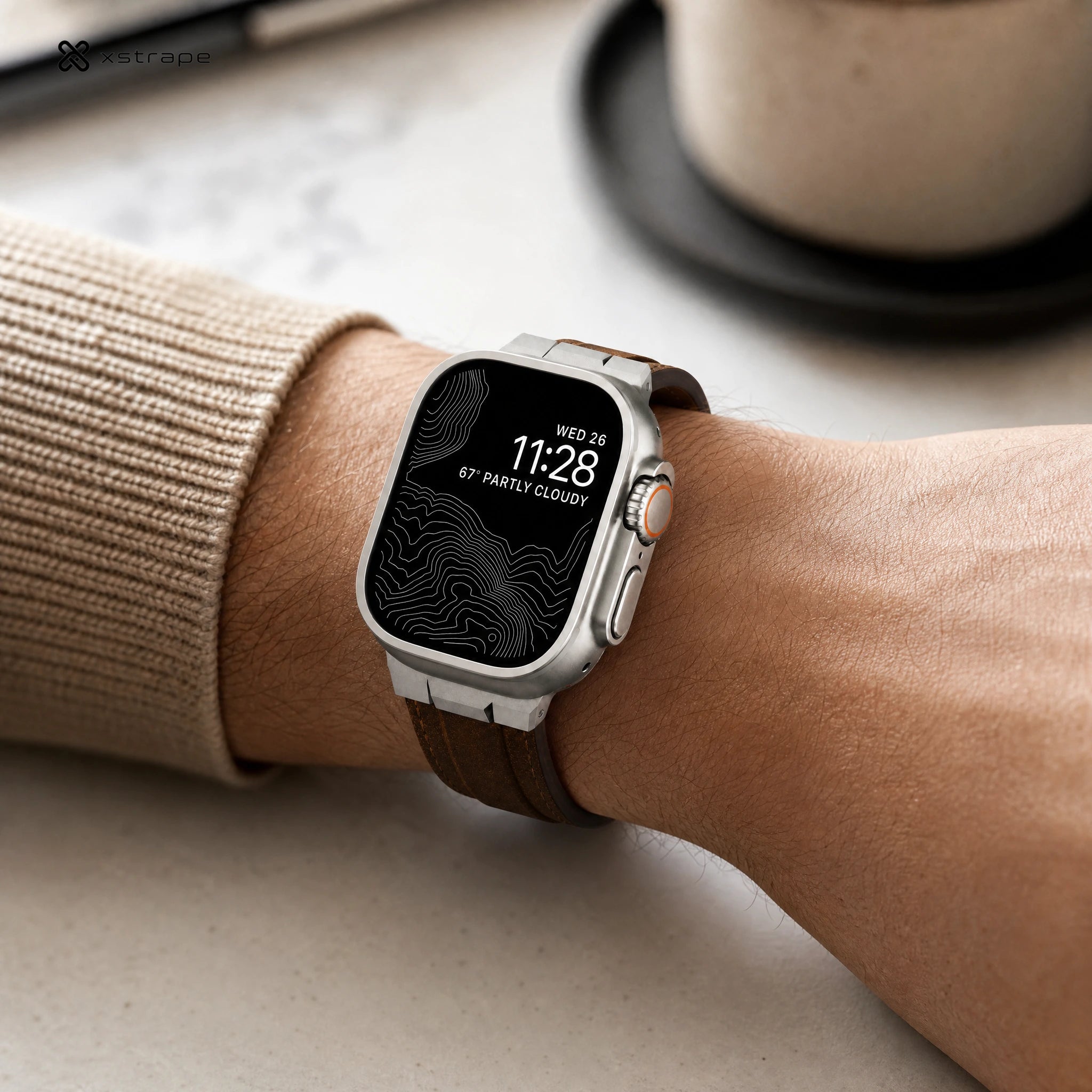 Xstrape Premium Smartwatch with Leather Strap