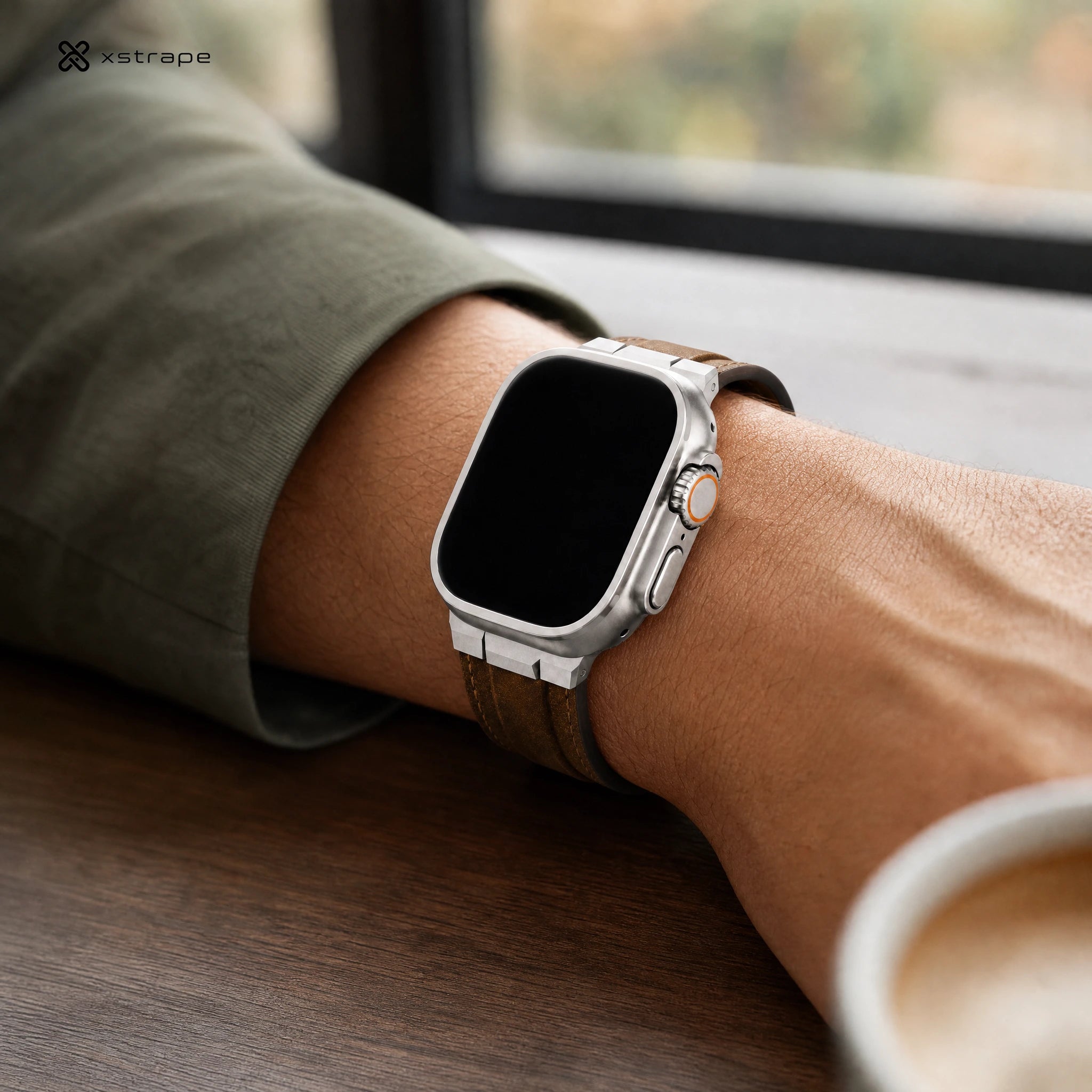 Xstrape Premium Smartwatch with Leather Strap