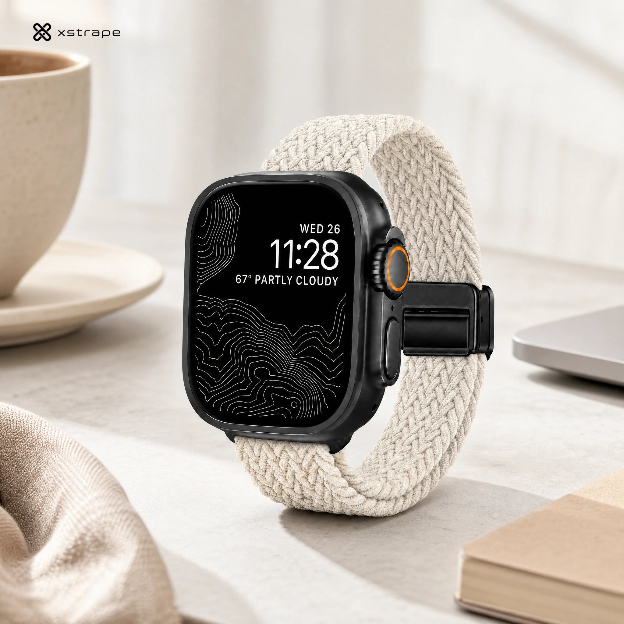 Xstrape Smart Watch with Sleek Design and Weather Display