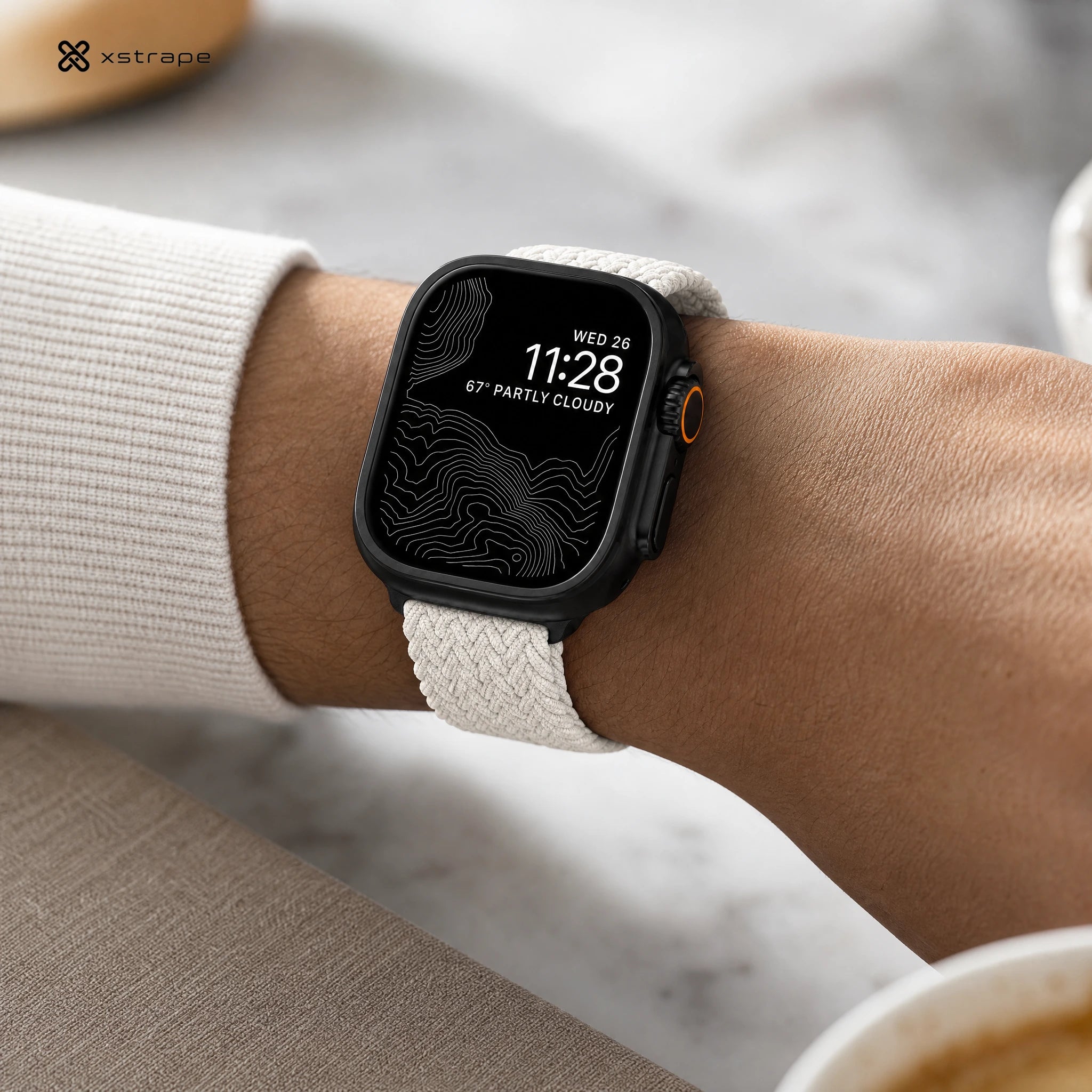 Xstrape Smart Watch with Sleek Design and Weather Display