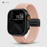 xstrape Peach Braided Solo Loop Apple Watch Band - Stretch Nylon Strap for Apple Watch Ultra