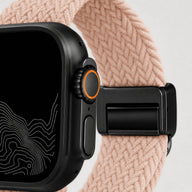 xstrape Peach Braided Solo Loop Apple Watch Band - Stretch Nylon Strap for Apple Watch Ultra