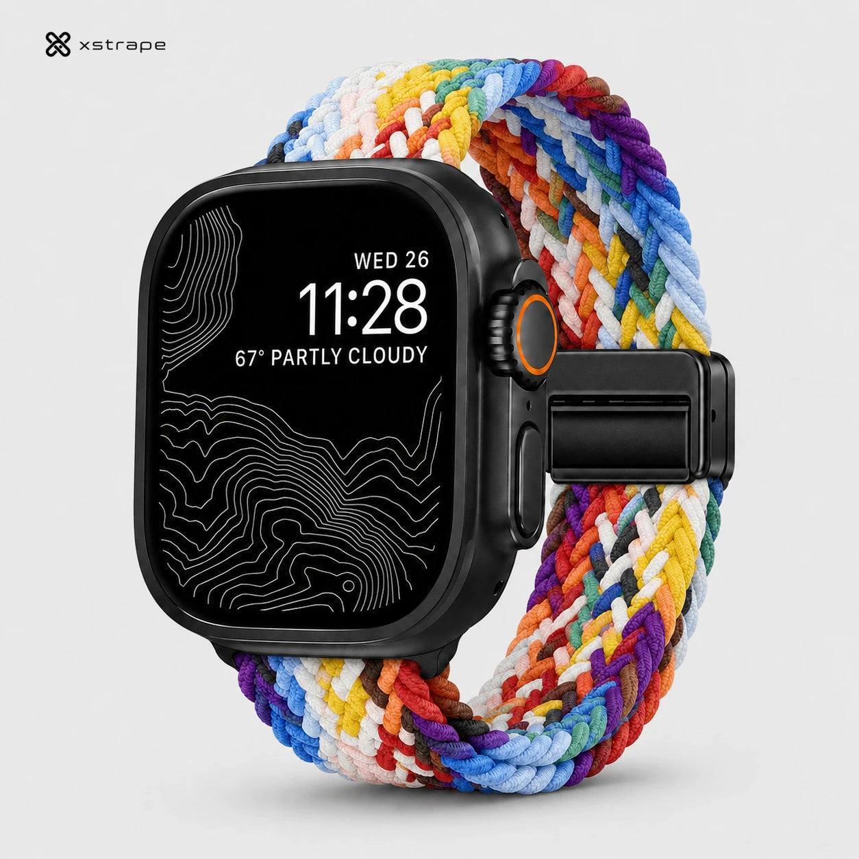 Xstrape Colorful Braided Smartwatch Band for Active Lifestyles