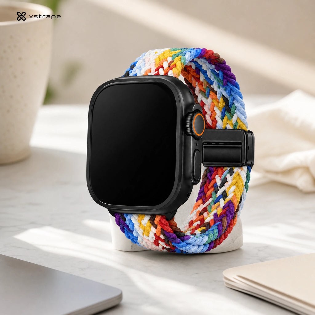 Xstrape Colorful Braided Smartwatch Band for Active Lifestyles