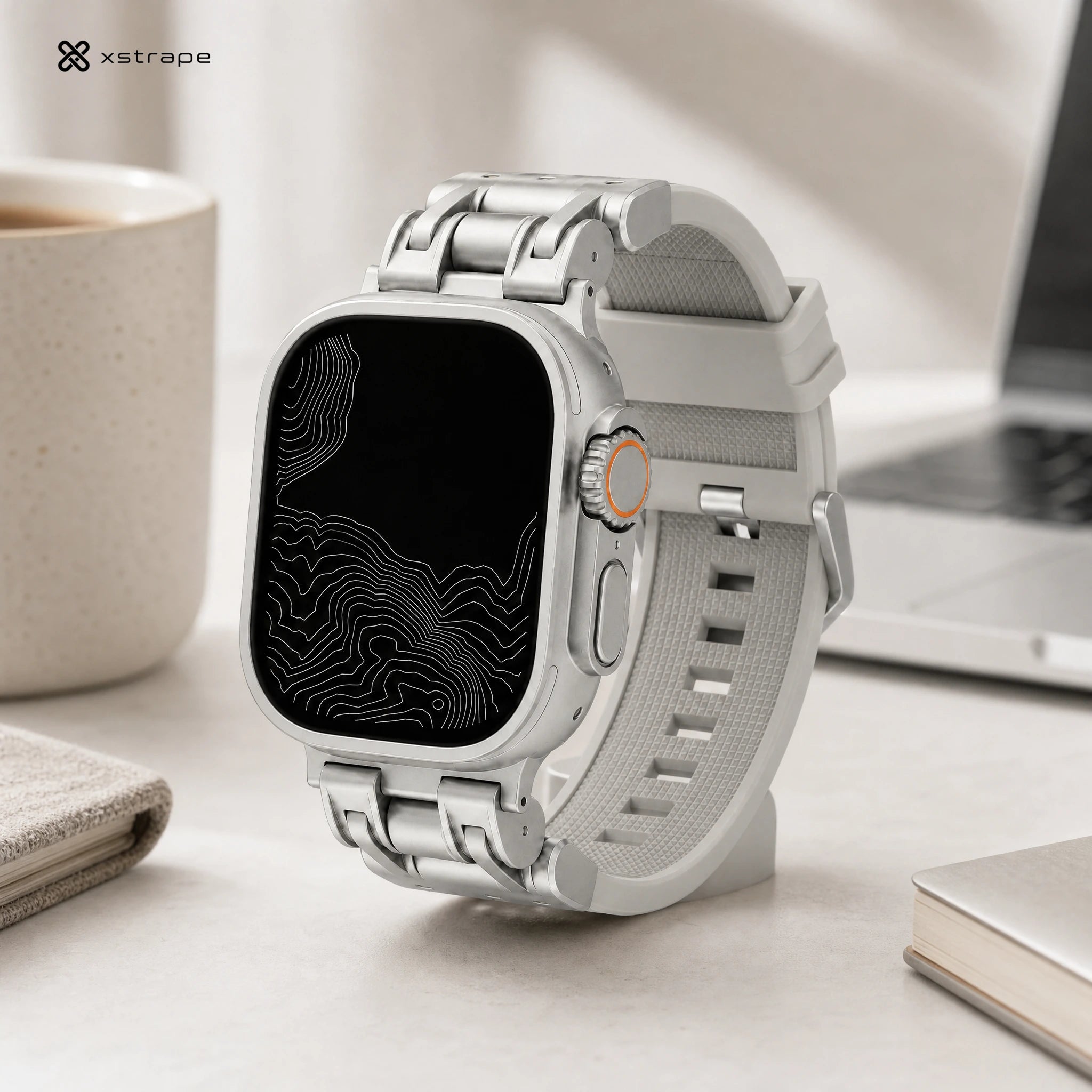 Xstrape Smartwatch with Sleek Stainless Steel Design