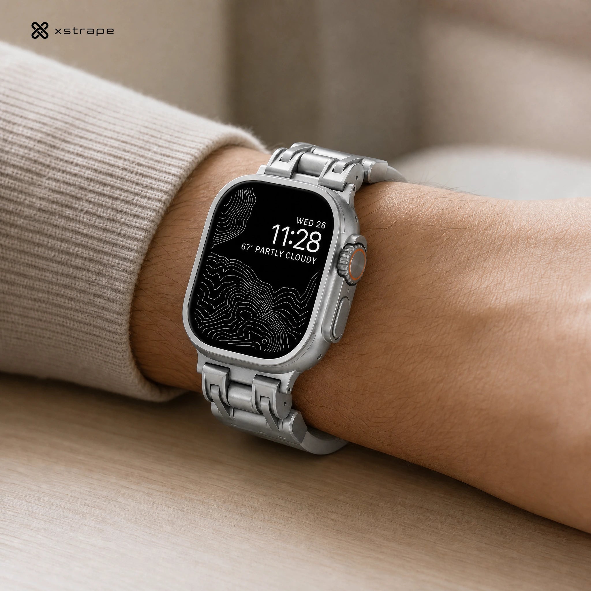 Xstrape Smartwatch with Sleek Stainless Steel Design