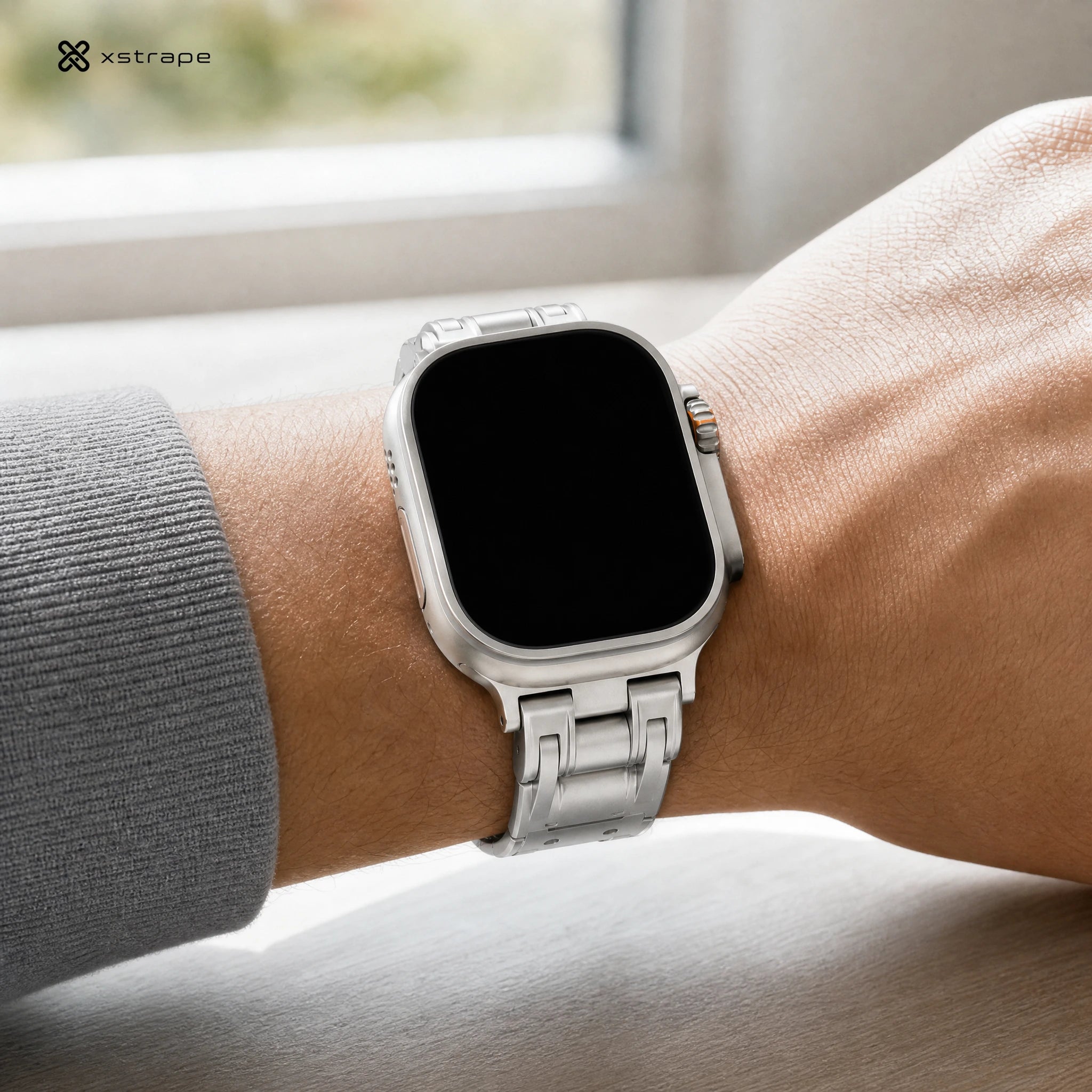 Xstrape Smartwatch with Sleek Stainless Steel Design