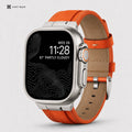 Xstrape Stylish Smartwatch with Orange Leather Strap