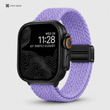 Xstrape Stylish Smartwatch with Purple Braided Strap