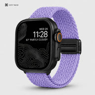 Xstrape Stylish Smartwatch with Purple Braided Strap