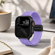 Xstrape Stylish Smartwatch with Purple Braided Strap