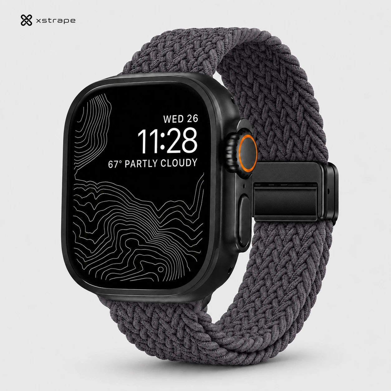 Xstrape Smartwatch with Weather Display and Braided Strap