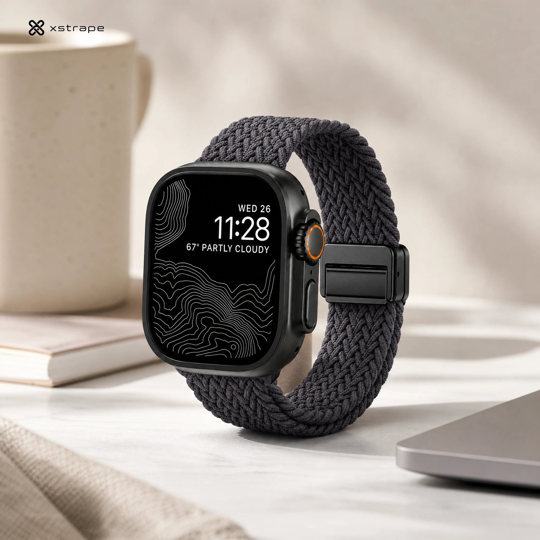 Xstrape Smartwatch with Weather Display and Braided Strap