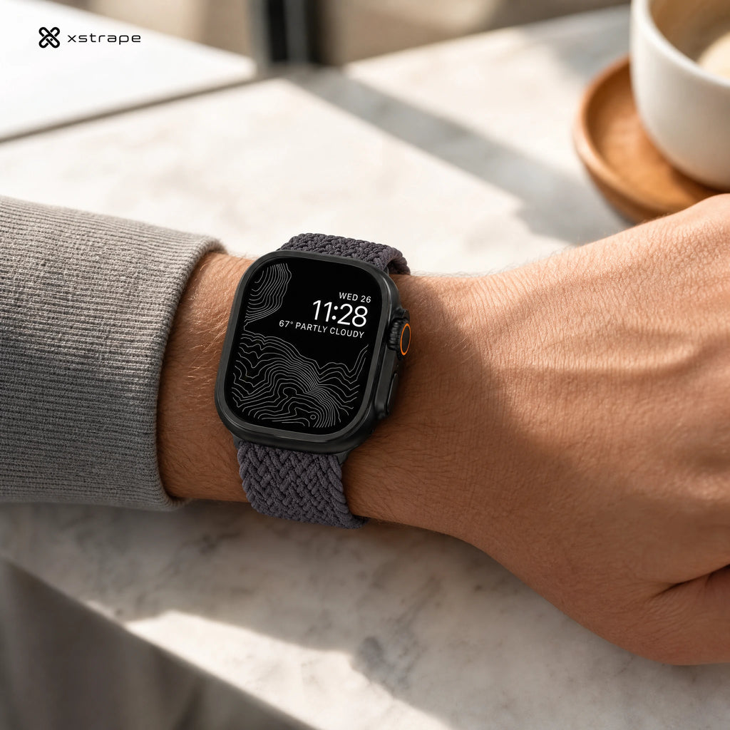Xstrape Smartwatch with Weather Display and Braided Strap