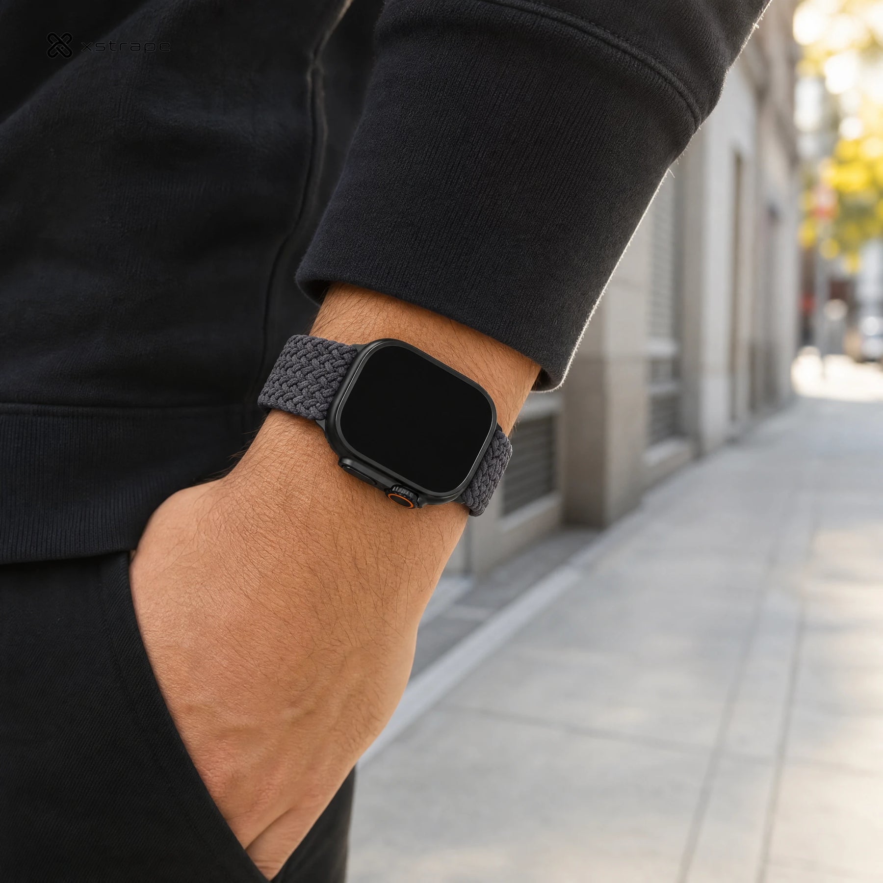 Xstrape Smartwatch with Weather Display and Braided Strap