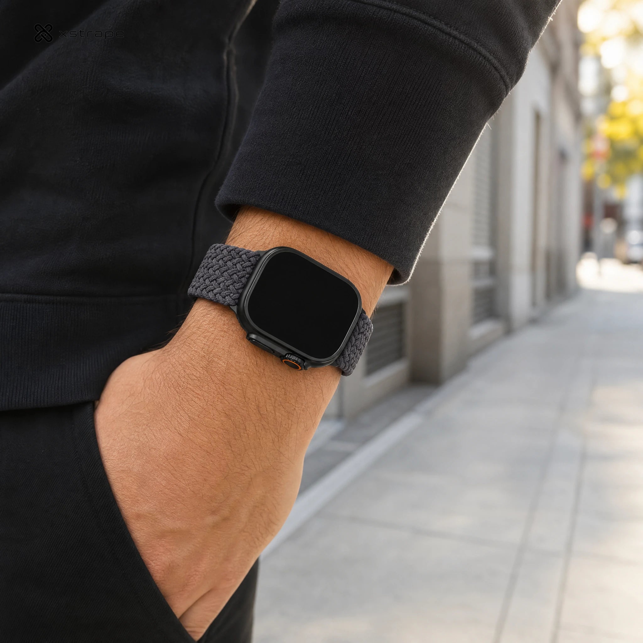 Xstrape Smartwatch with Weather Display and Braided Strap