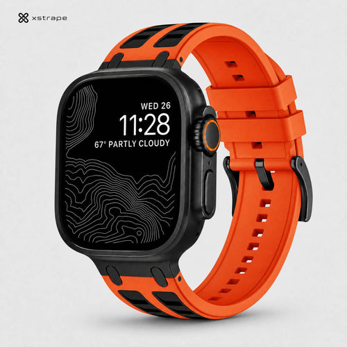 Xstrape Smartwatch with Stylish Orange Strap