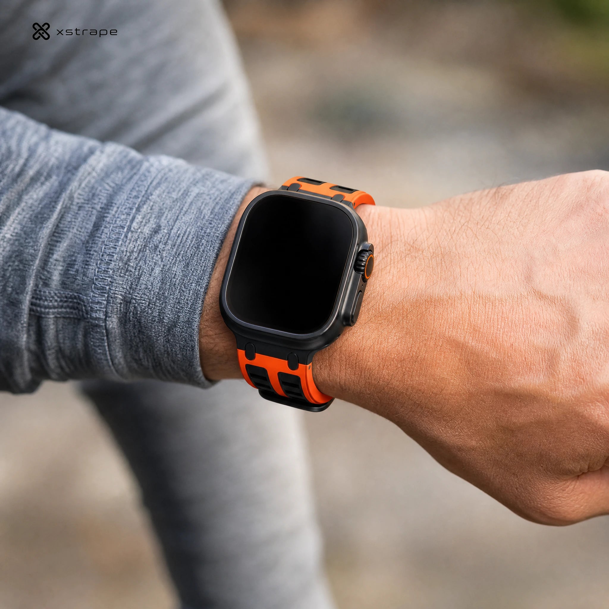 Xstrape Smartwatch with Stylish Orange Strap