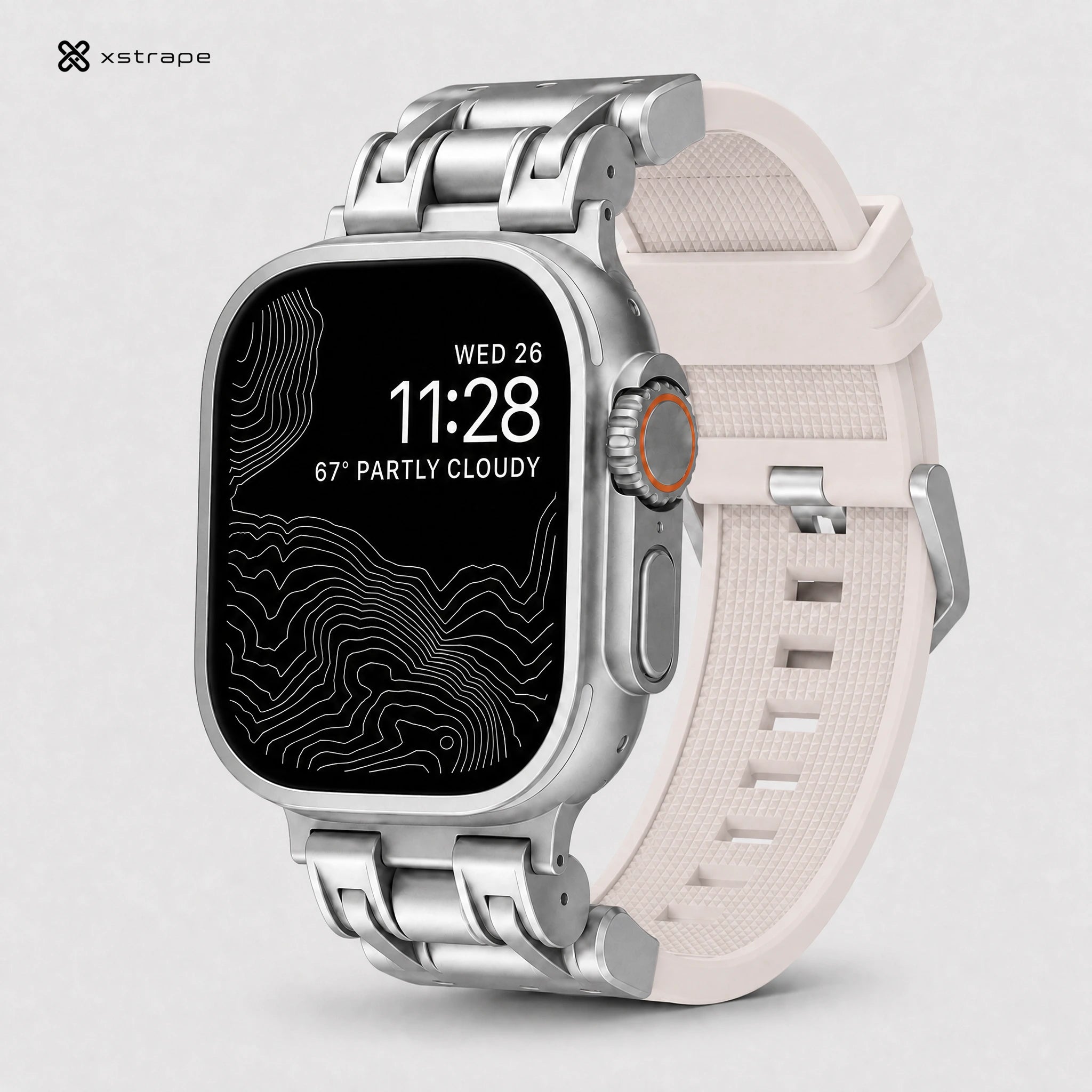 Xstrape Smartwatch with Stylish Metal Band