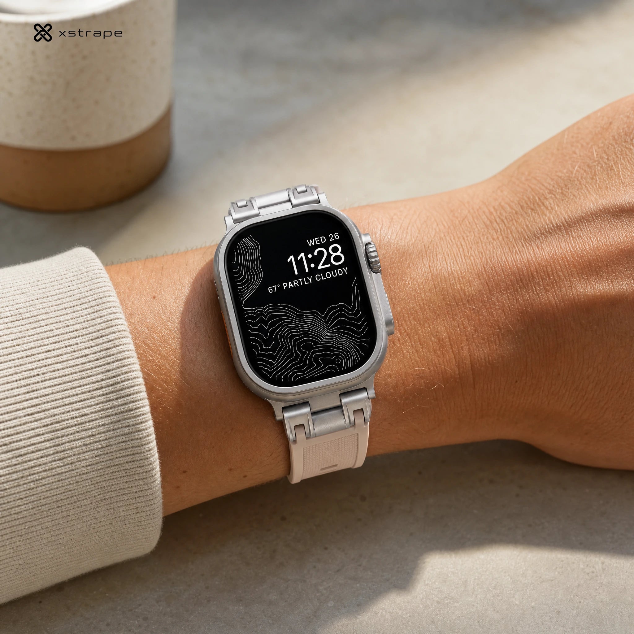 Xstrape Smartwatch with Stylish Metal Band
