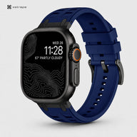 xstrape Navy Blue Rugged Silicone Sport Band for Apple Watch Ultra