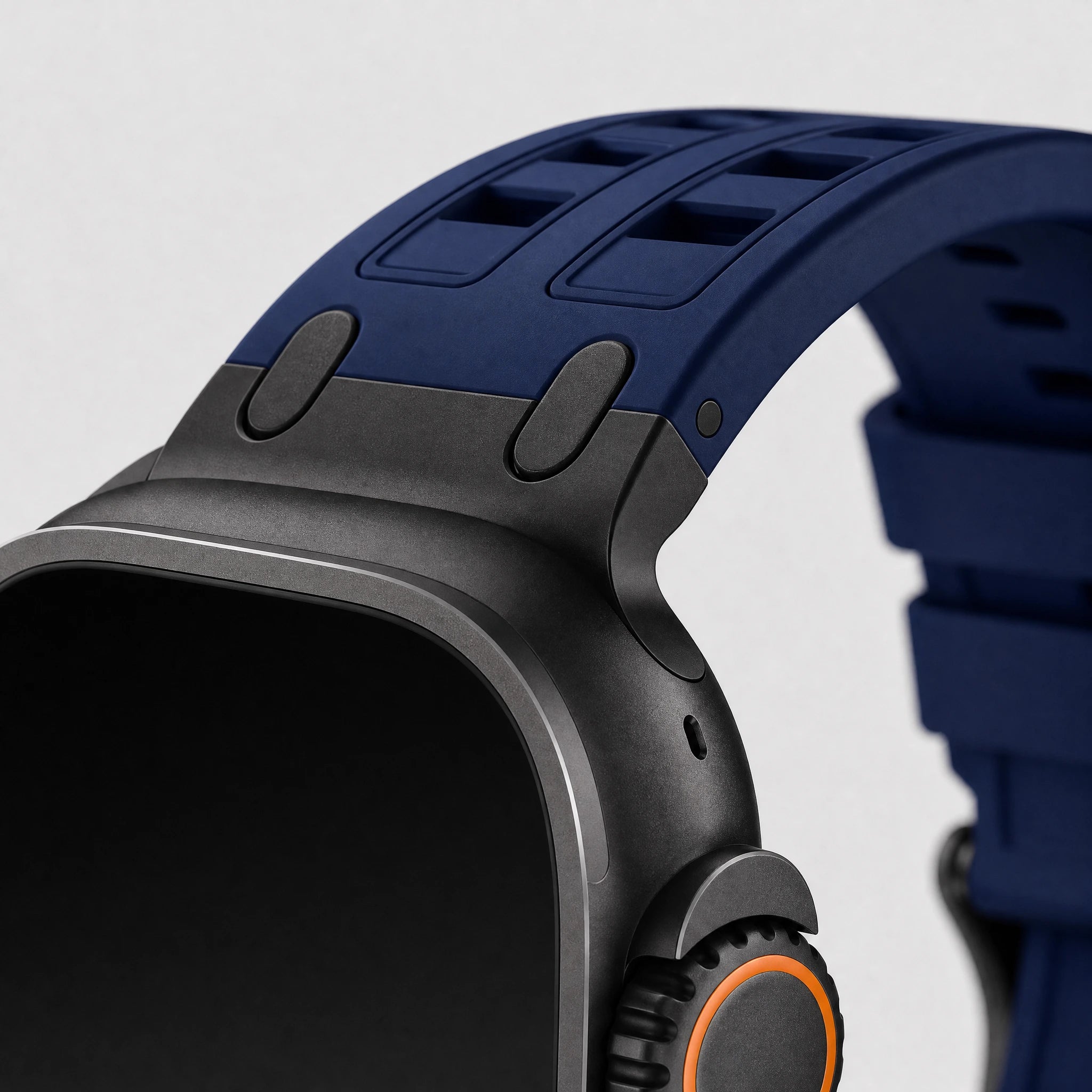 xstrape Navy Blue Rugged Silicone Sport Band for Apple Watch Ultra