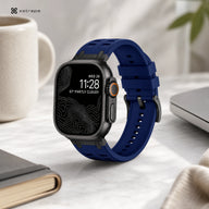 xstrape Navy Blue Rugged Silicone Sport Band for Apple Watch Ultra