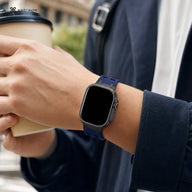 xstrape Navy Blue Rugged Silicone Sport Band for Apple Watch Ultra