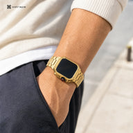 xstrape Gold Stainless Steel Apple Watch Ultra Case Band - Luxury Metal Bracelet Strap