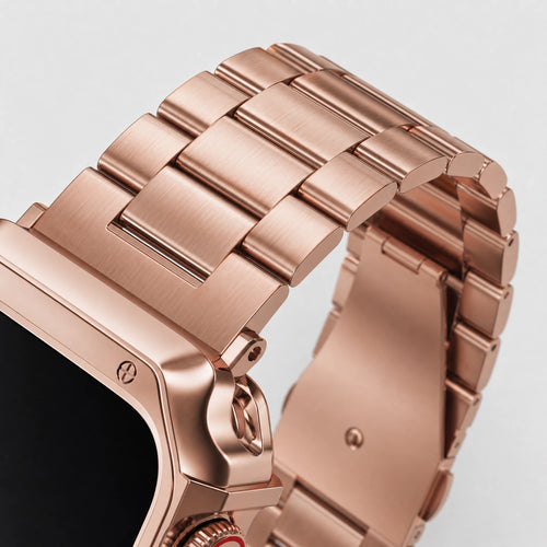 Xstrape Rose Gold Smartwatch with Stylish Stainless Steel Band
