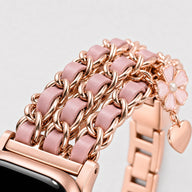 xstrape Rose Gold Pink Charm Bracelet Apple Watch Band for Women