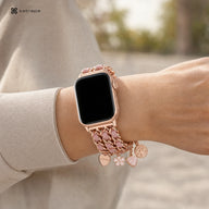 xstrape Rose Gold Pink Charm Bracelet Apple Watch Band for Women