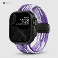 xstrape Purple Braided Solo Loop Apple Watch Band - Stretch Nylon Strap for Apple Watch Ultra, Series 9, 8, 7, SE