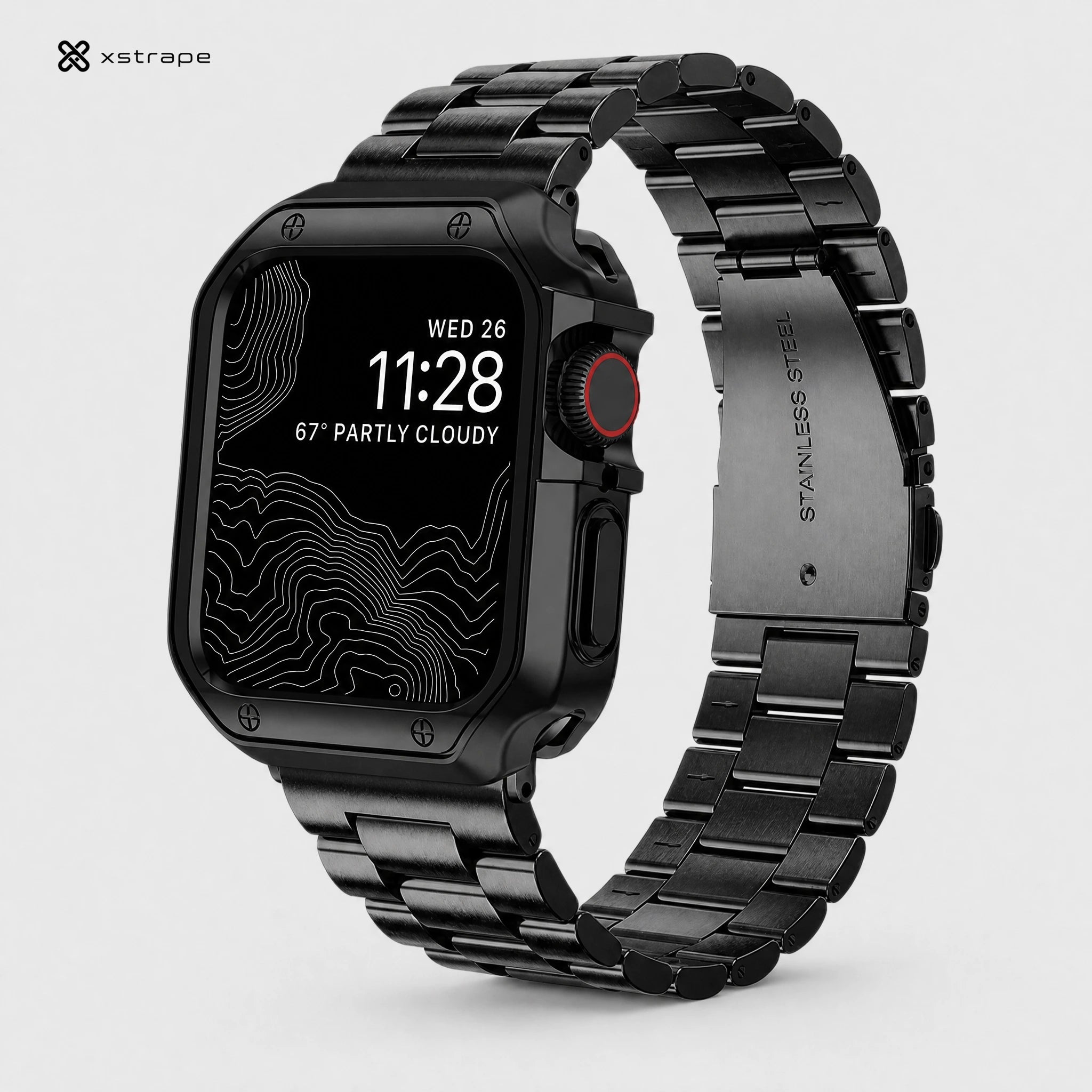 Xstrape Premium Smartwatch with Stainless Steel Band