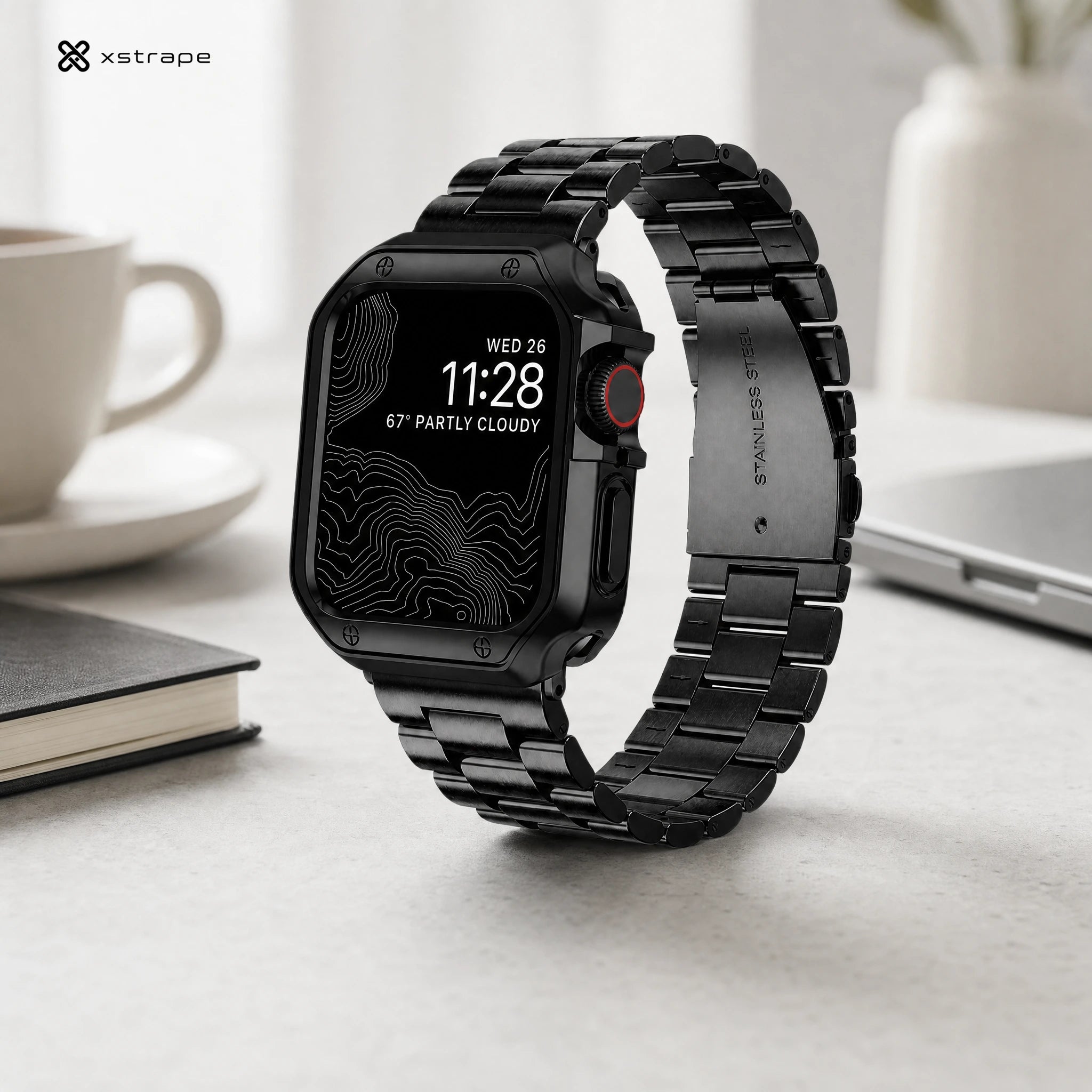 Xstrape Premium Smartwatch with Stainless Steel Band