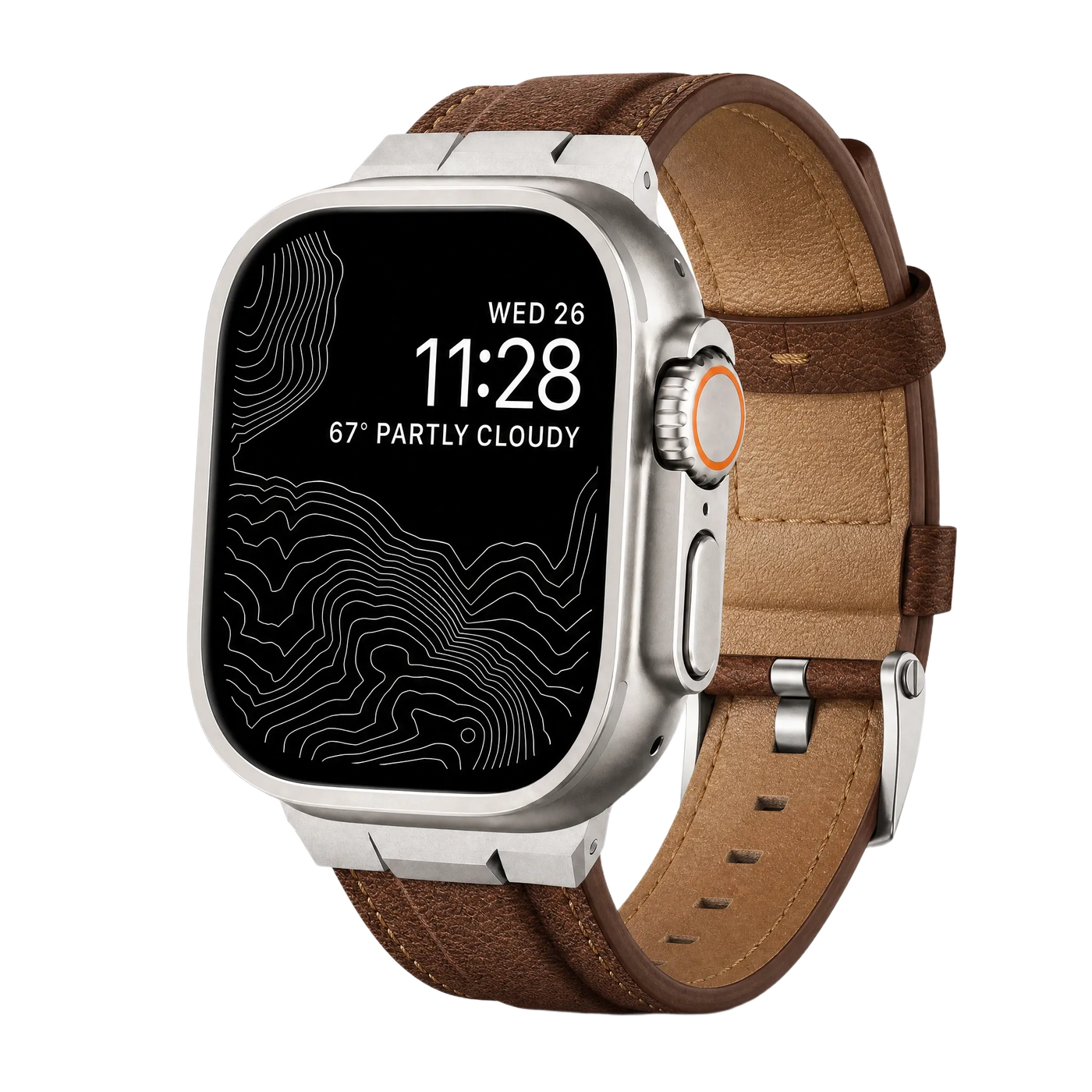Close view of a durable watch band finish