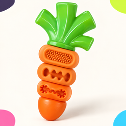 Stuffable Carrot Dog Chew Toy for Strong Chewers
