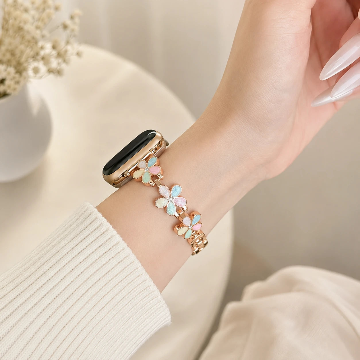 Bloom Enamel Flower Bracelet Band for Apple Watch