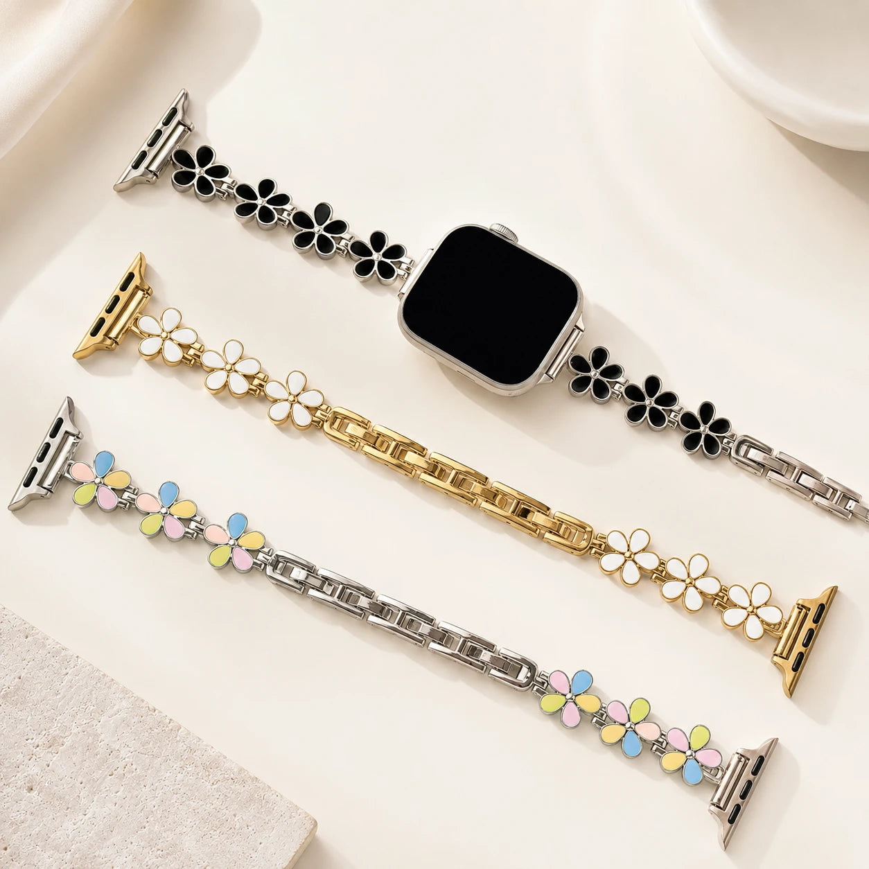 Bloom Enamel Flower Bracelet Band for Apple Watch