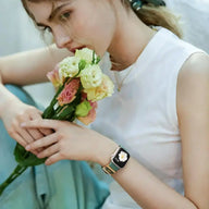 BROULIT Floral Engraved Silicone Band for Apple Watch – Soft Adjustable Strap with Decorative Charms, Stylish Women’s Watch Band Compatible with iWatch Series 11–1 & SE (38mm–42mm),back to school,back to school haul (main image)