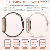 Engraved Silicone Smart Watch Band - Stylish Women’s Multi-Size Sports Wristband, Wearable Accessory (38-49mm, Compatible with Series & Ultra Models) (main image)