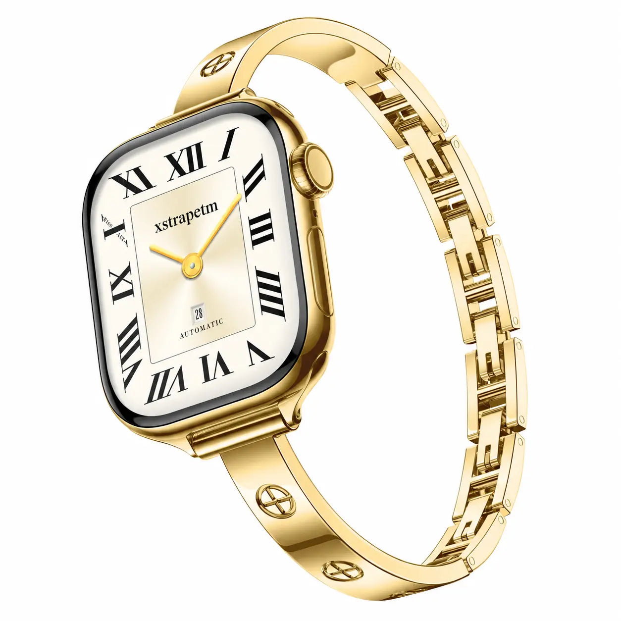316L Stainless Steel Slim Crosslet Apple Watch Bracelet Band