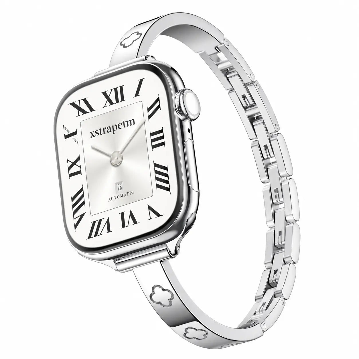 316L Stainless Steel Slim Crosslet Apple Watch Bracelet Band