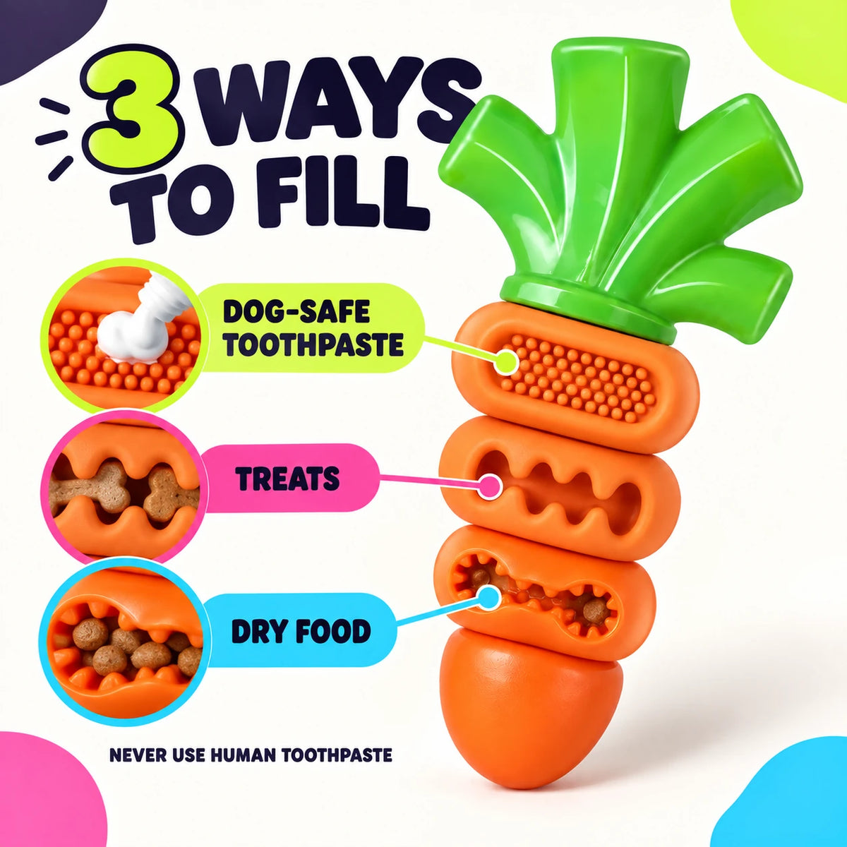 Three treat fill zones