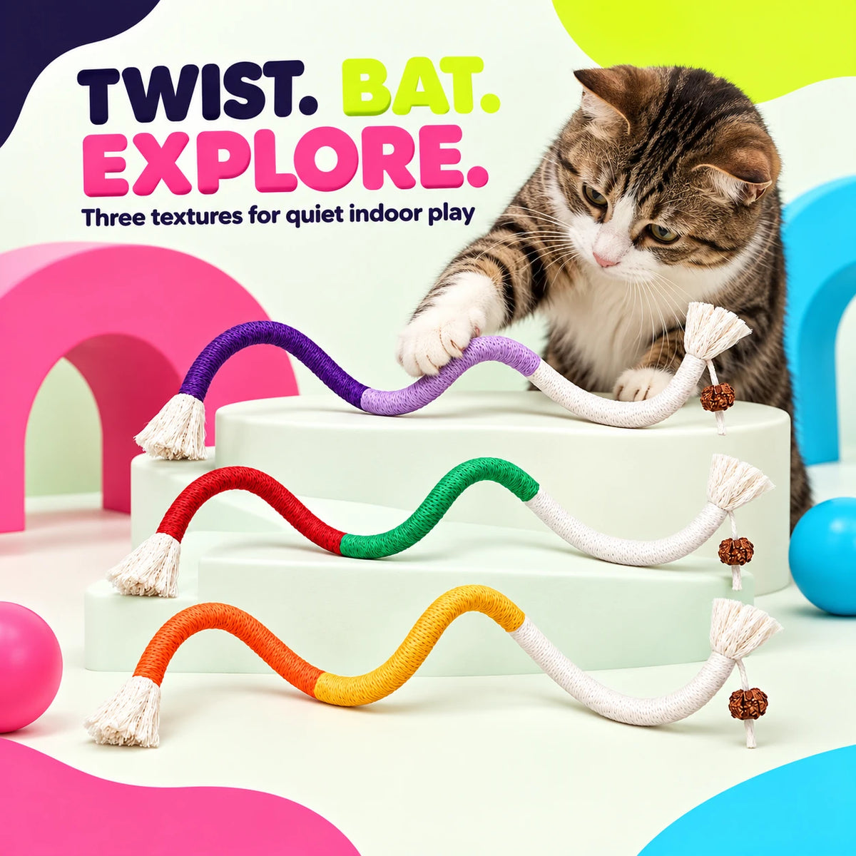 Cotton cat chew ropes hero image