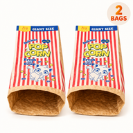 Two large kraft paper crinkle cat hideout bags