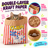 Double-layer kraft paper and crinkle texture details