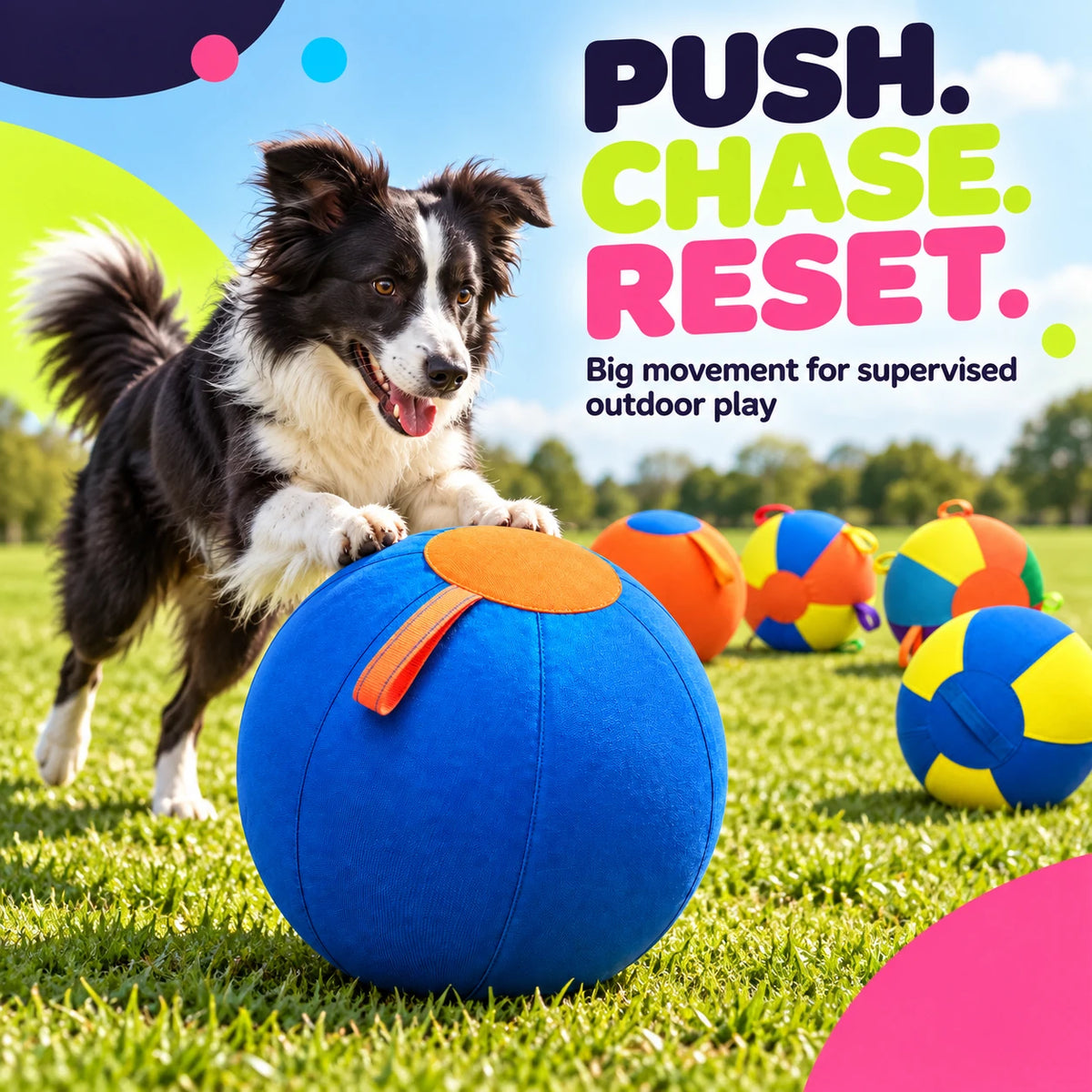 Inflatable dog herding ball hero image